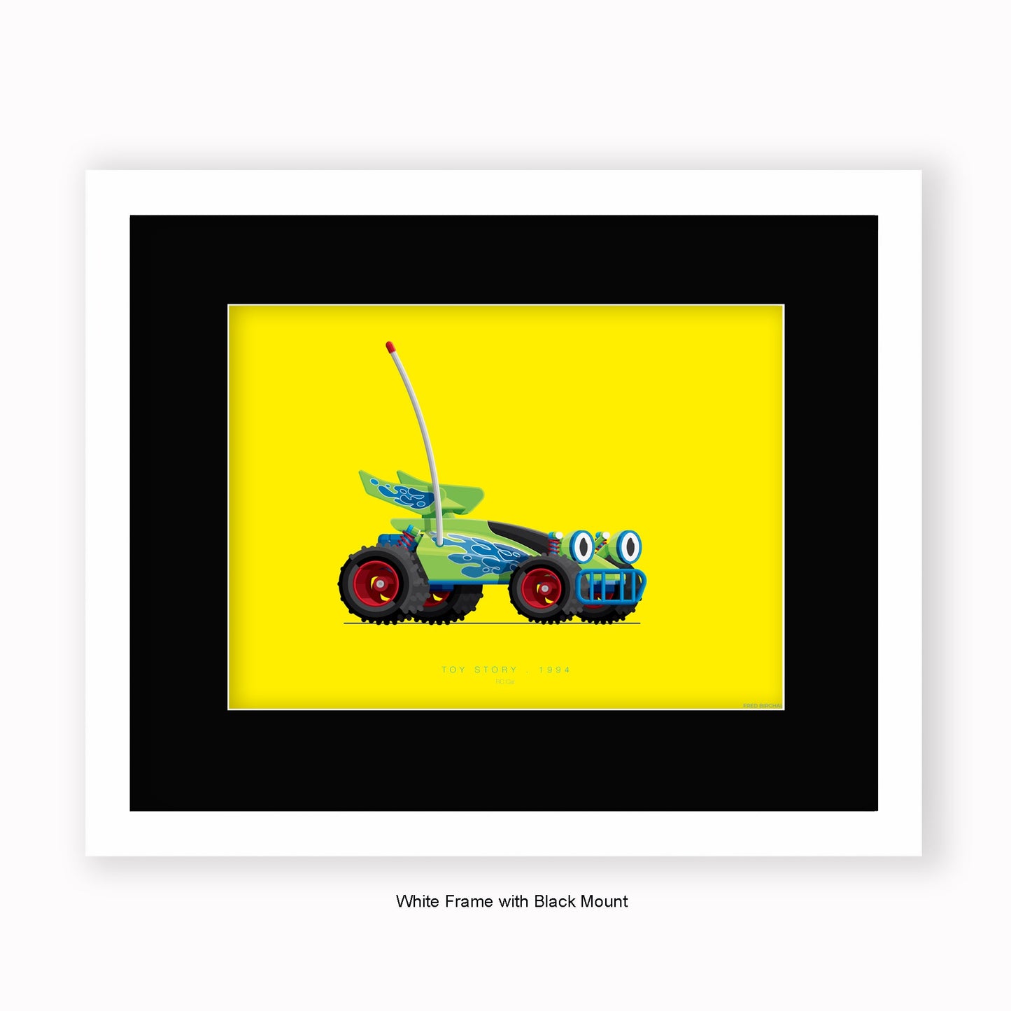 Toy Story - RC Car - Mounted & Framed Art Print