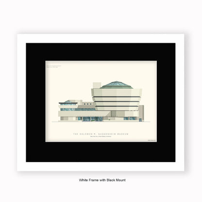 Solomon R Guggenheim Museum NYC - Mounted & Framed Art Print