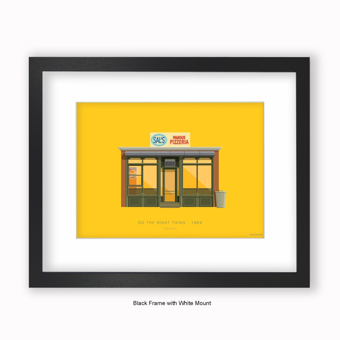 Do The Right Thing - Sal's Pizzeria - Mounted & Framed Art print