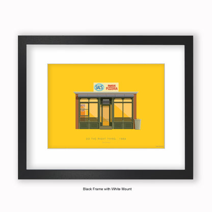 Do The Right Thing - Sal's Pizzeria - Mounted & Framed Art print