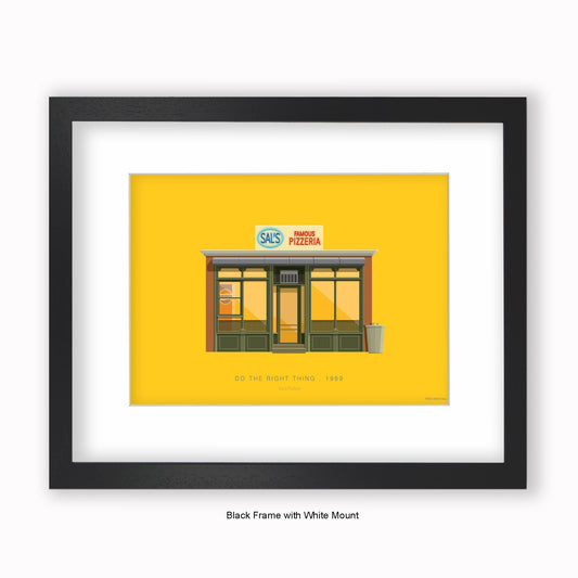 Do The Right Thing - Sal's Pizzeria - Mounted & Framed Art print