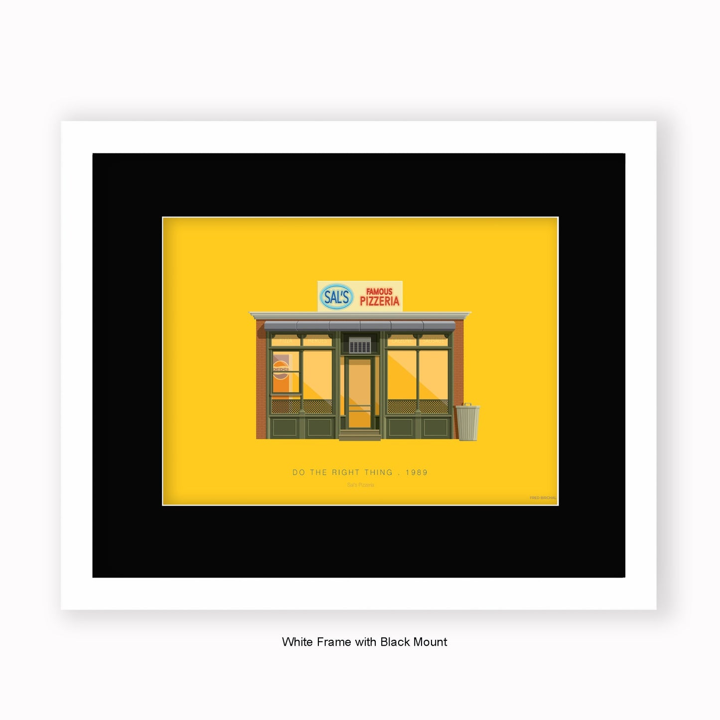 Do The Right Thing - Sal's Pizzeria - Mounted & Framed Art print