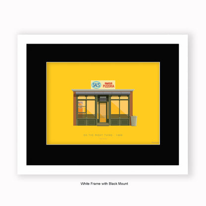 Do The Right Thing - Sal's Pizzeria - Mounted & Framed Art print