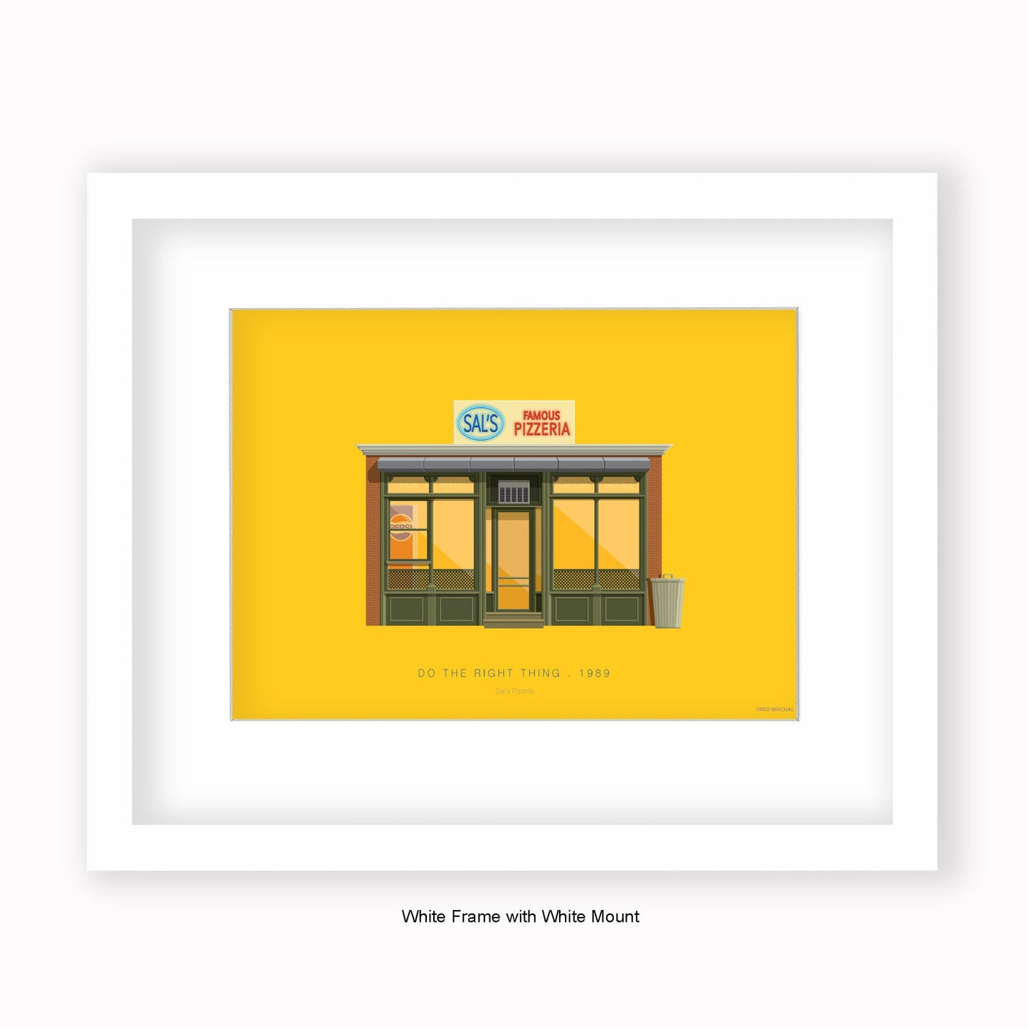 Do The Right Thing - Sal's Pizzeria - Mounted & Framed Art print