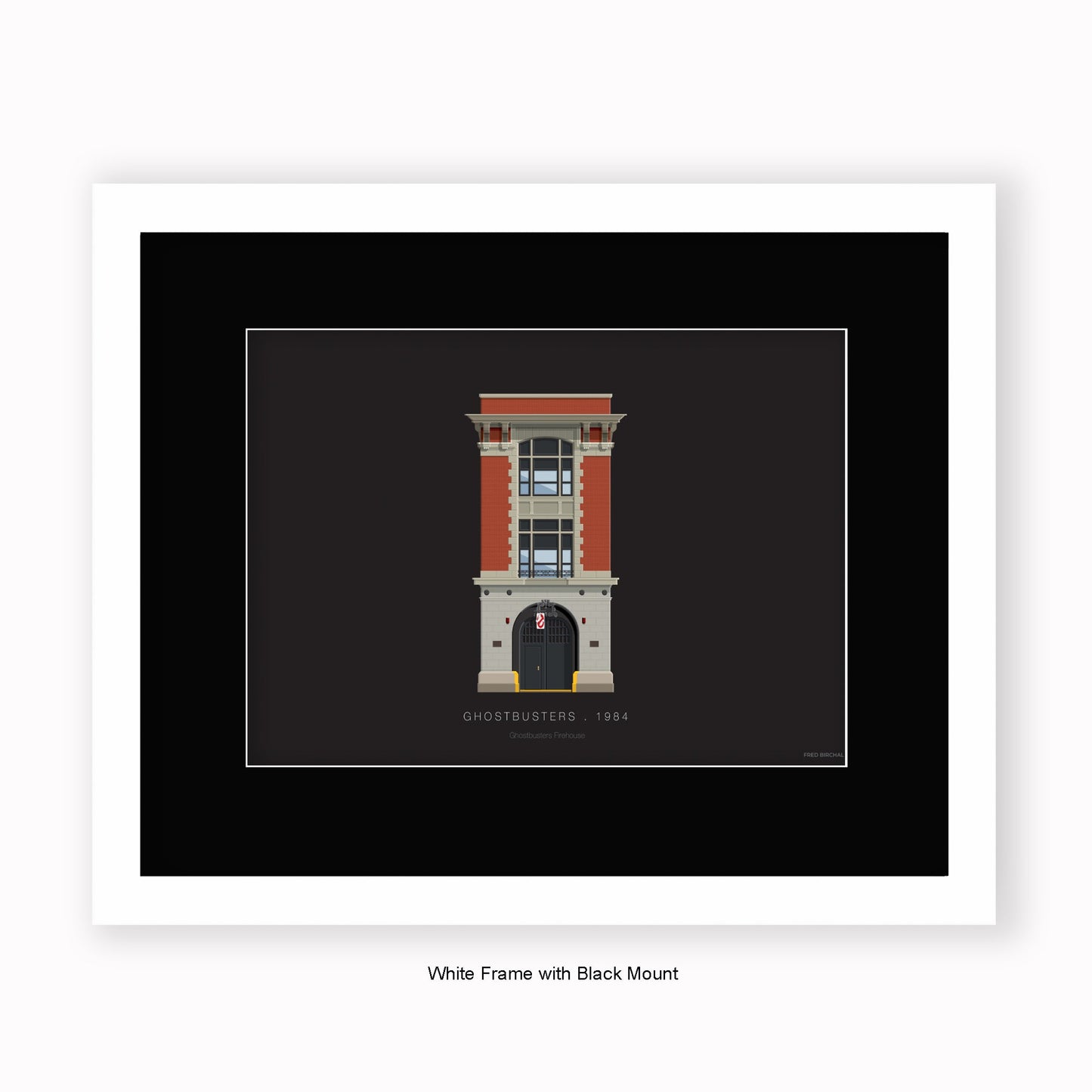 Ghostbusters Firehouse - Mounted & Framed Art print