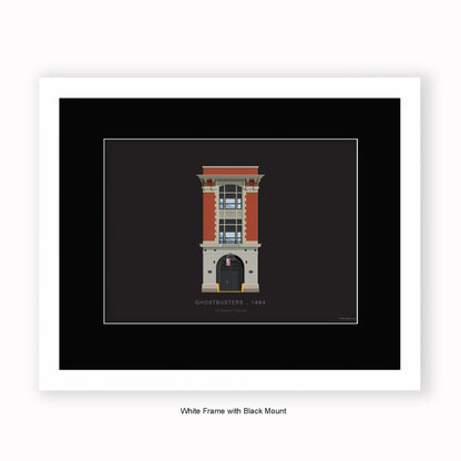 Ghostbusters Firehouse - Mounted & Framed Art print