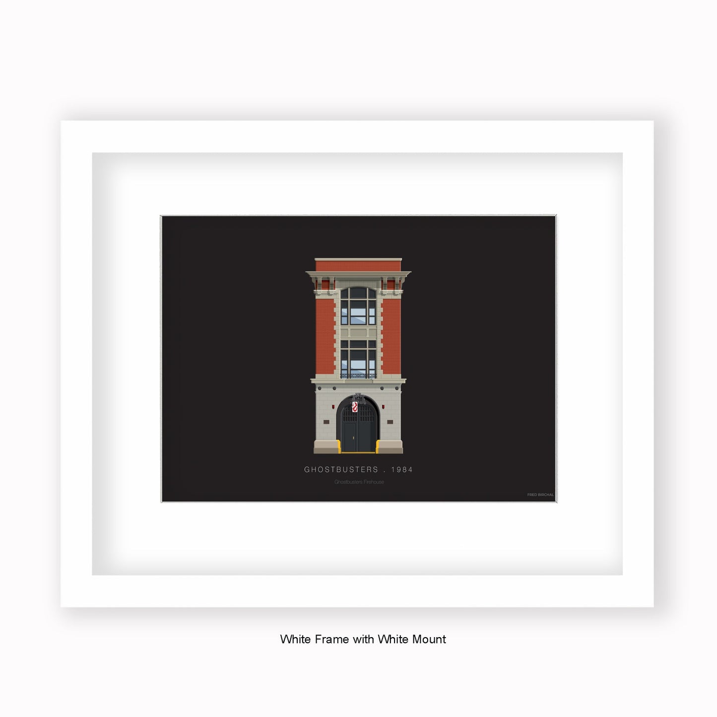 Ghostbusters Firehouse - Mounted & Framed Art print