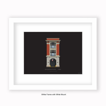 Ghostbusters Firehouse - Mounted & Framed Art print