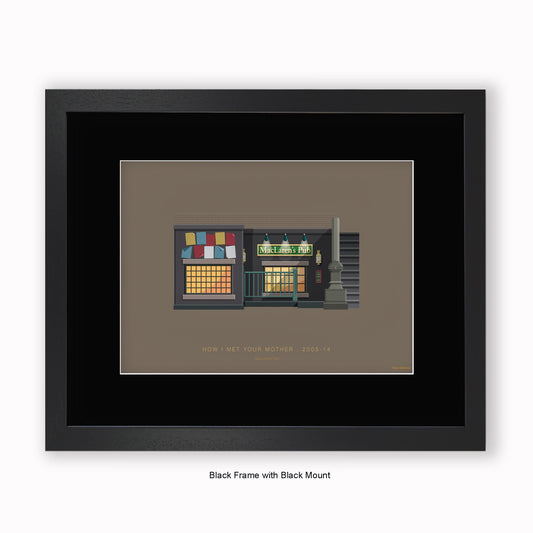 How I Met Your Mother - MacLaren's Pub - Mounted & Framed Art print