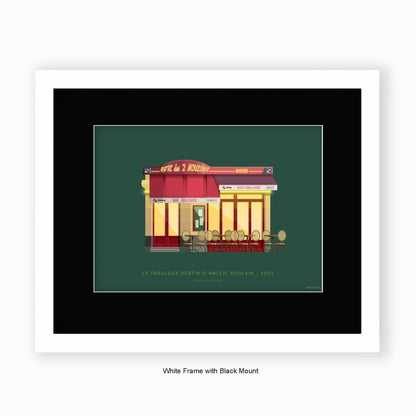 Le Fabuleux Destin d Amelie Poulain - Cafe Des Deux Moulins - Mounted & Framed Art print