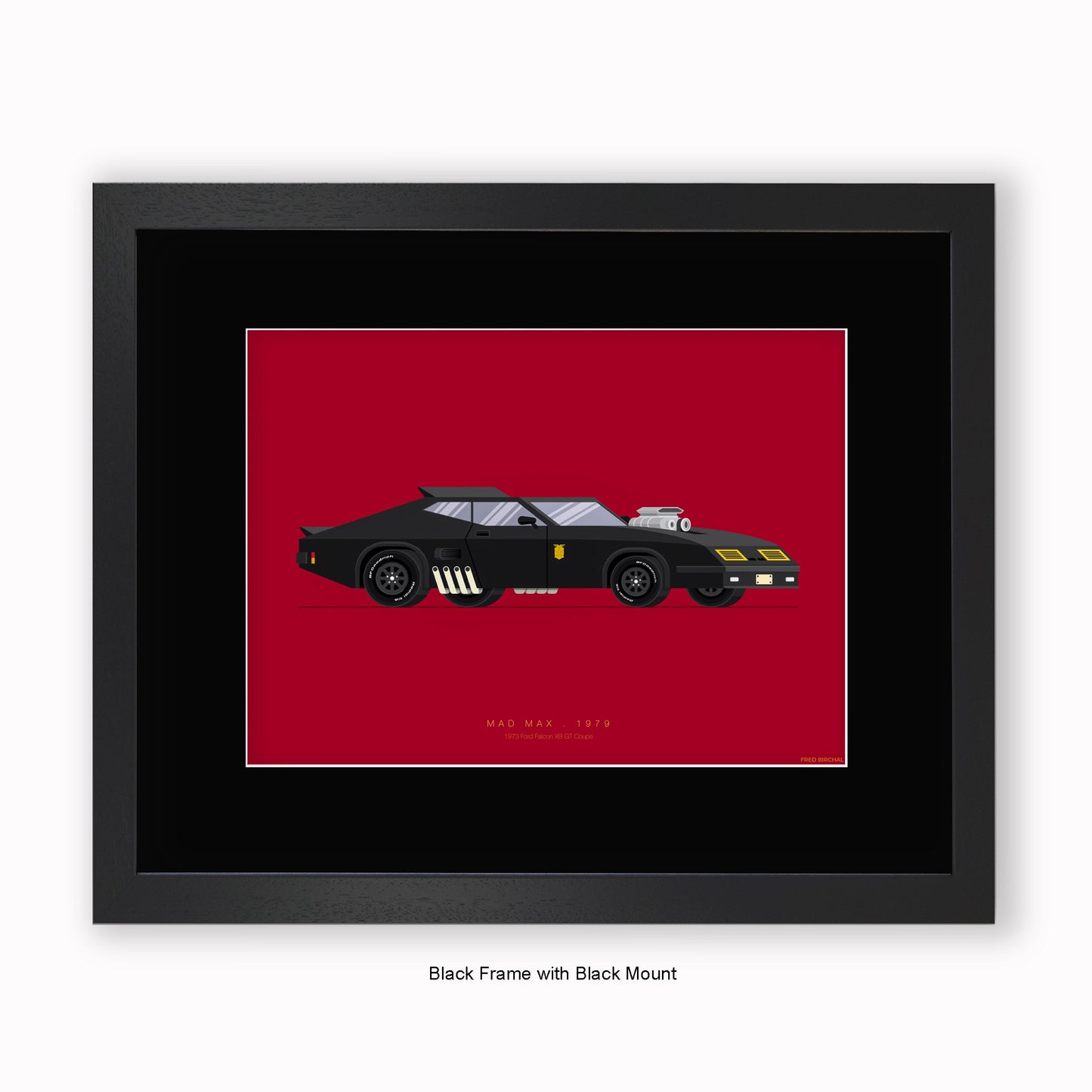 Mad Max - Ford Falcon - Mounted & Framed Art print