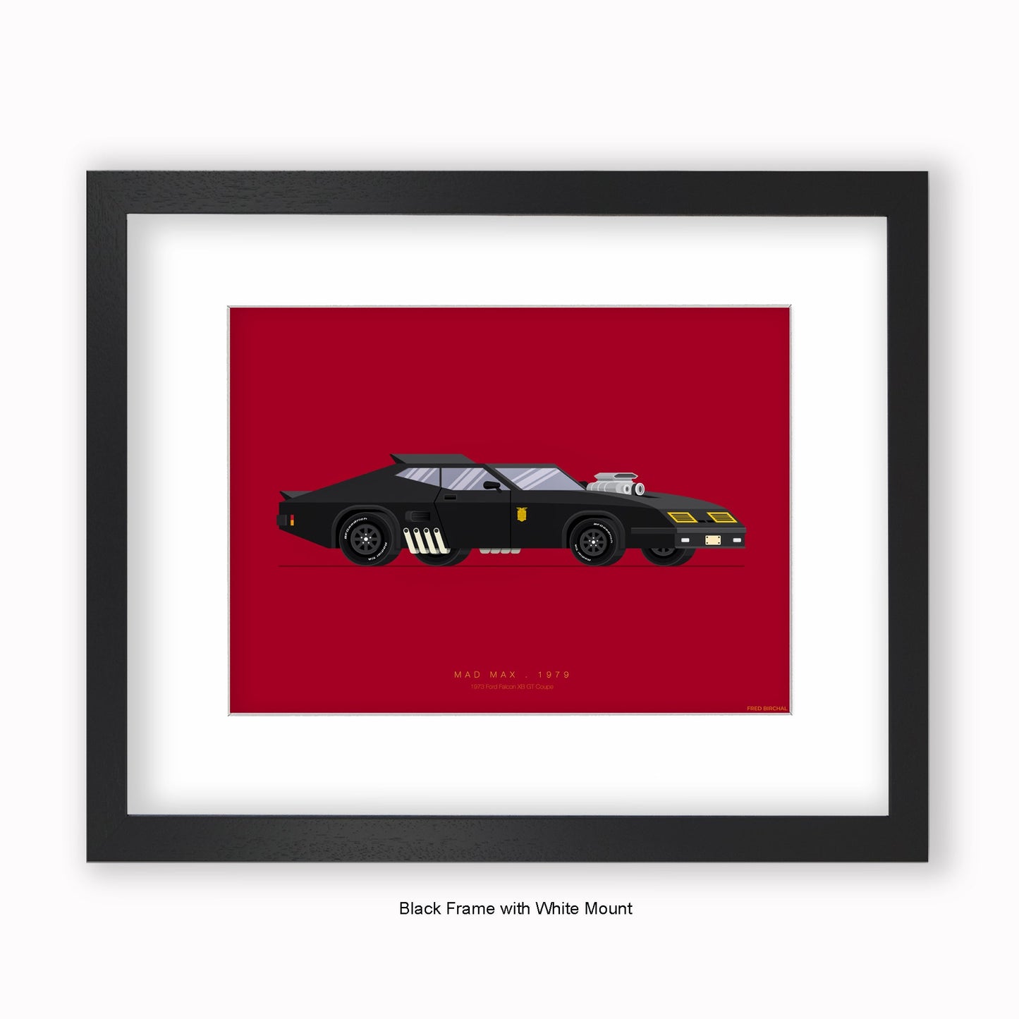 Mad Max - Ford Falcon - Mounted & Framed Art print