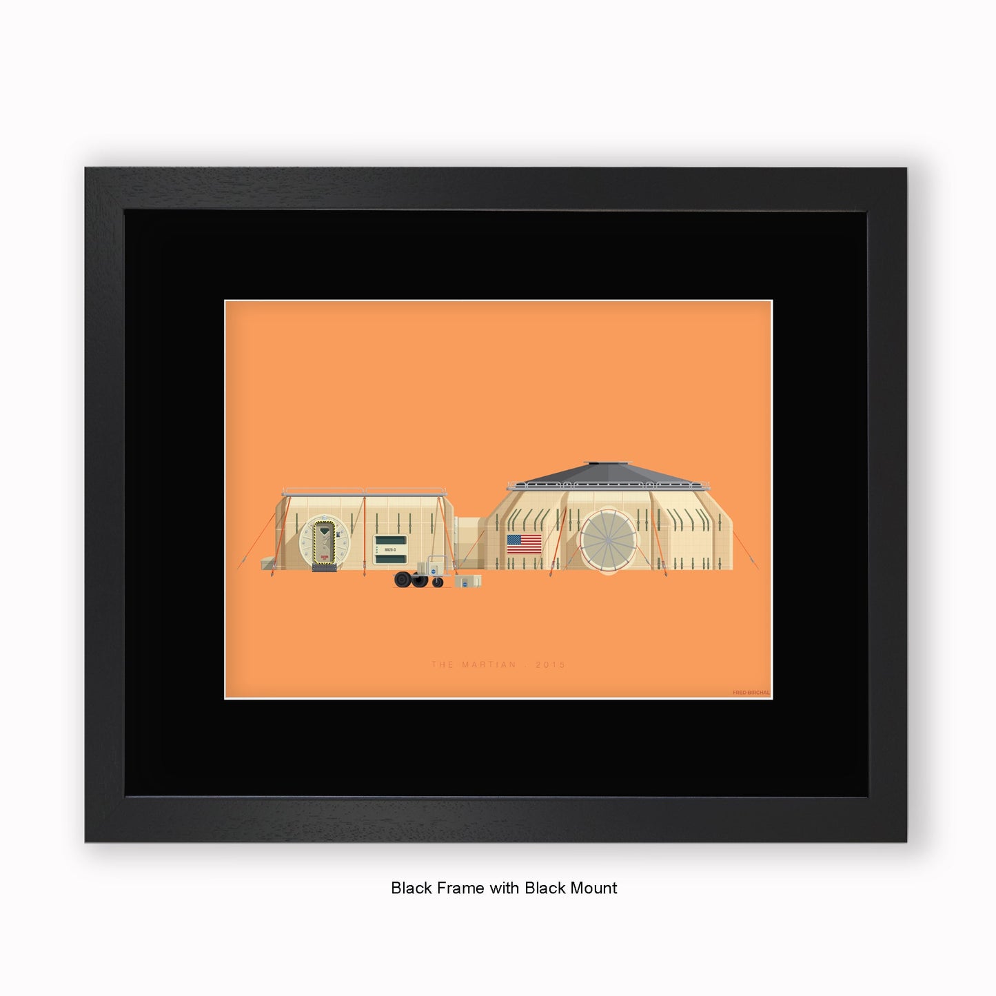 Martian - Mounted & Framed Art print