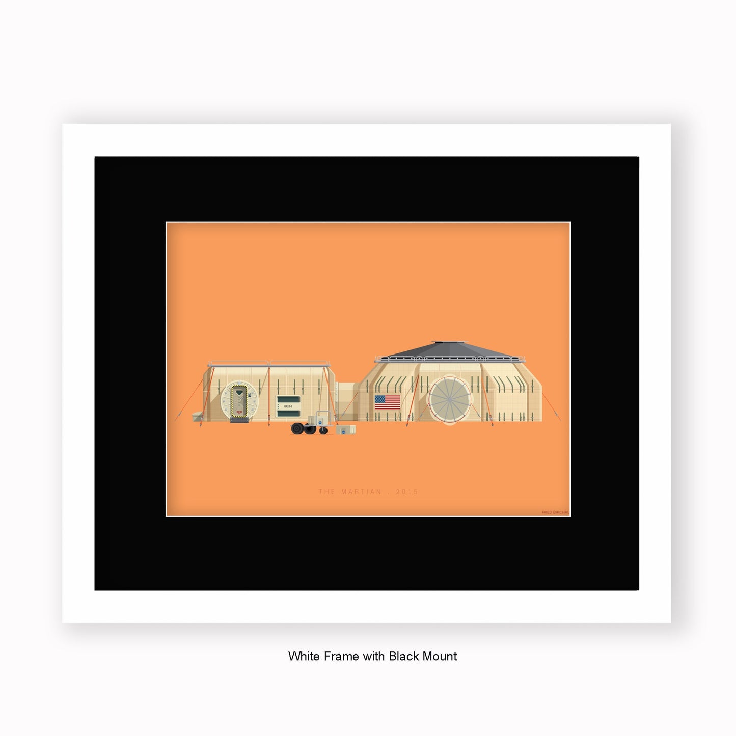 Martian - Mounted & Framed Art print