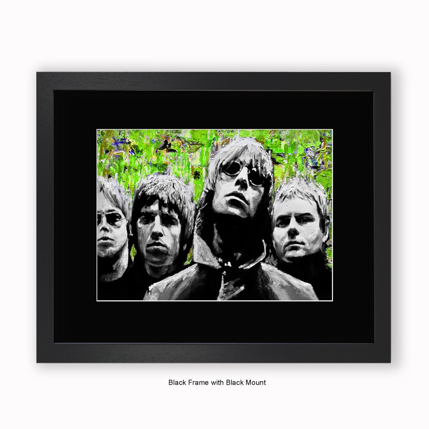 Oasis - Green - Mounted & Framed Art Print