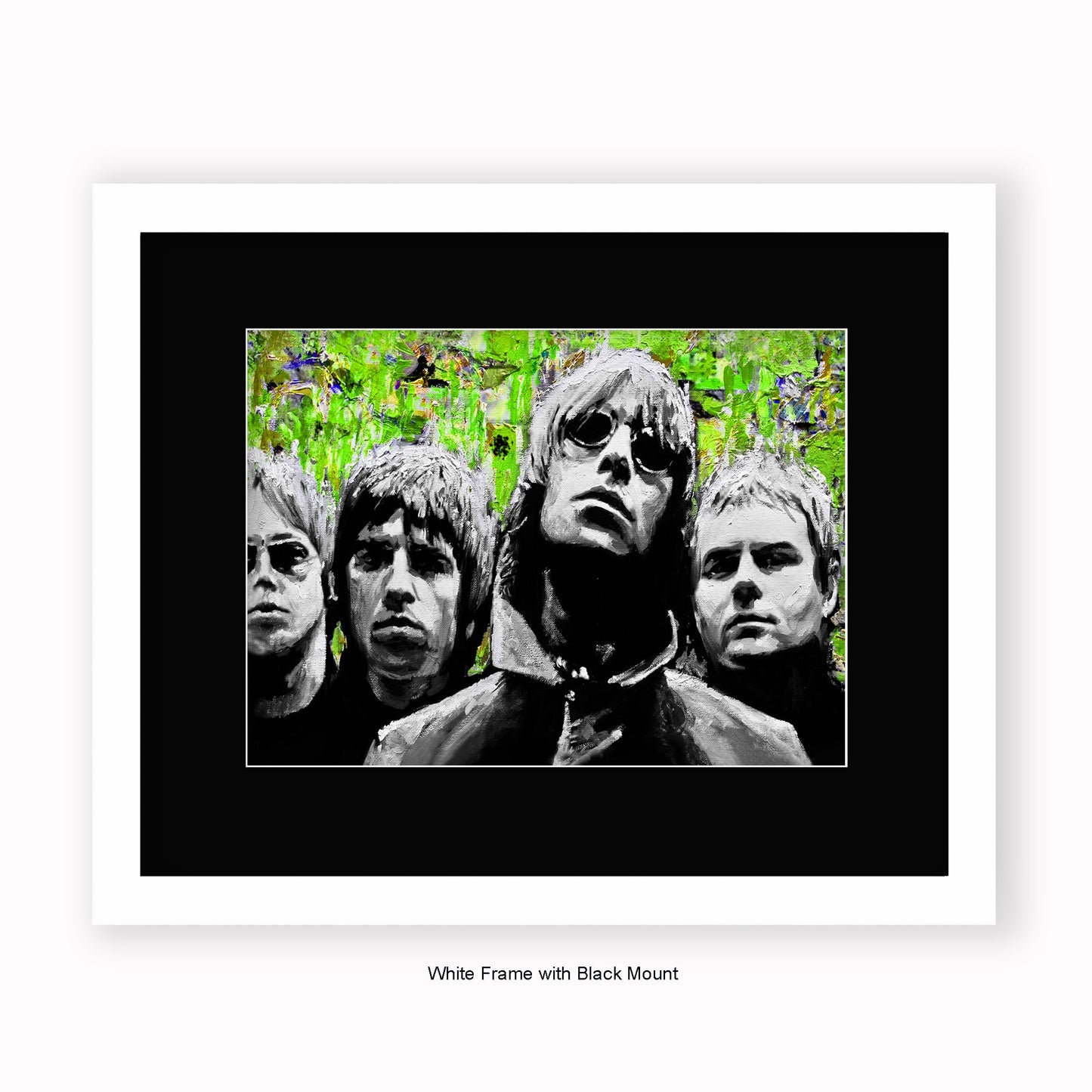 Oasis - Green - Mounted & Framed Art Print