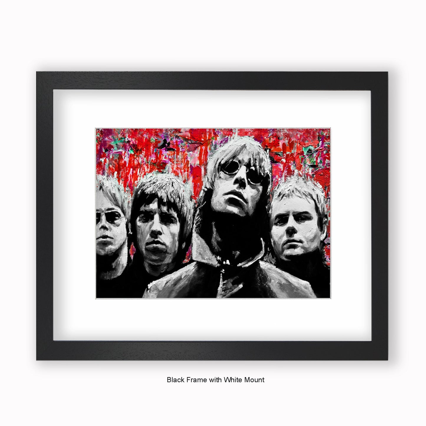 Oasis - Red - Mounted & Framed Art Print