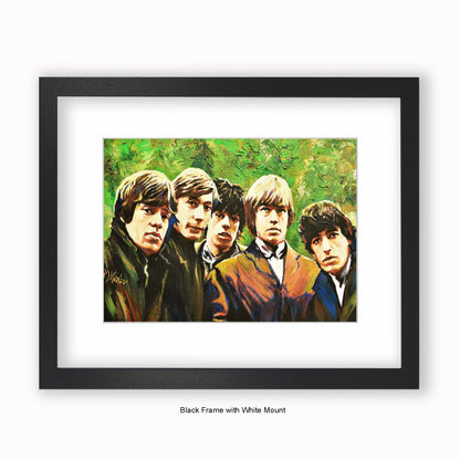 Rolling Stones - Green - Mounted & Framed Art Print