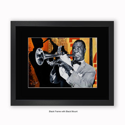 Louis Armstrong - Mounted & Framed Art Print