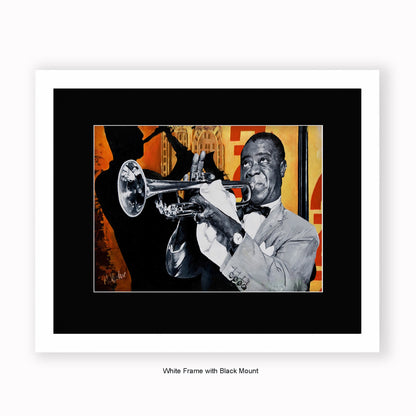 Louis Armstrong - Mounted & Framed Art Print