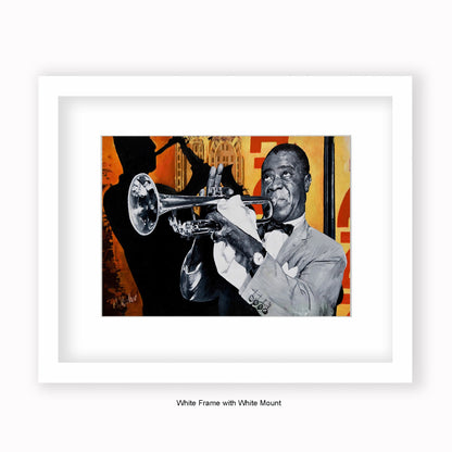 Louis Armstrong - Mounted & Framed Art Print