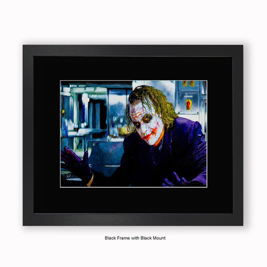 Joker - The Dark Knight - Mounted & Framed Art Print