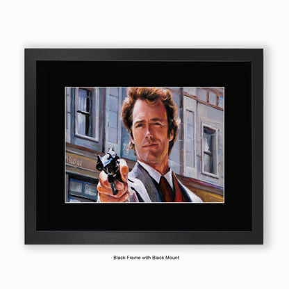 Dirty Harry - Mounted & Framed Art Print