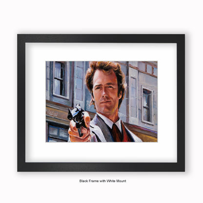 Dirty Harry - Mounted & Framed Art Print