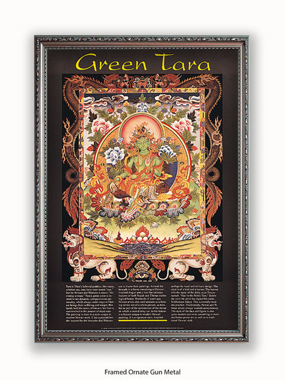 Green Tara Buddhist Meditation Poster