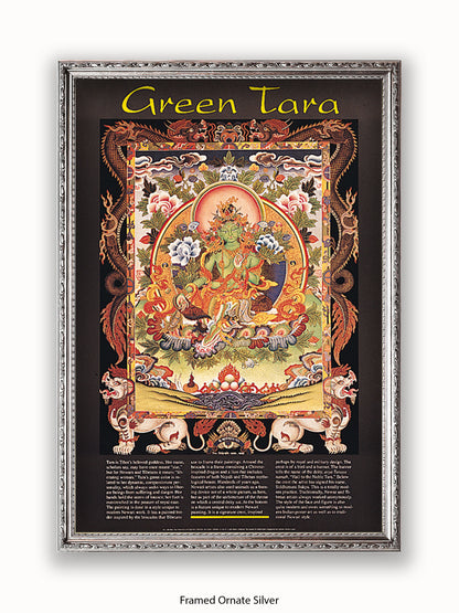 Green Tara Buddhist Meditation Poster