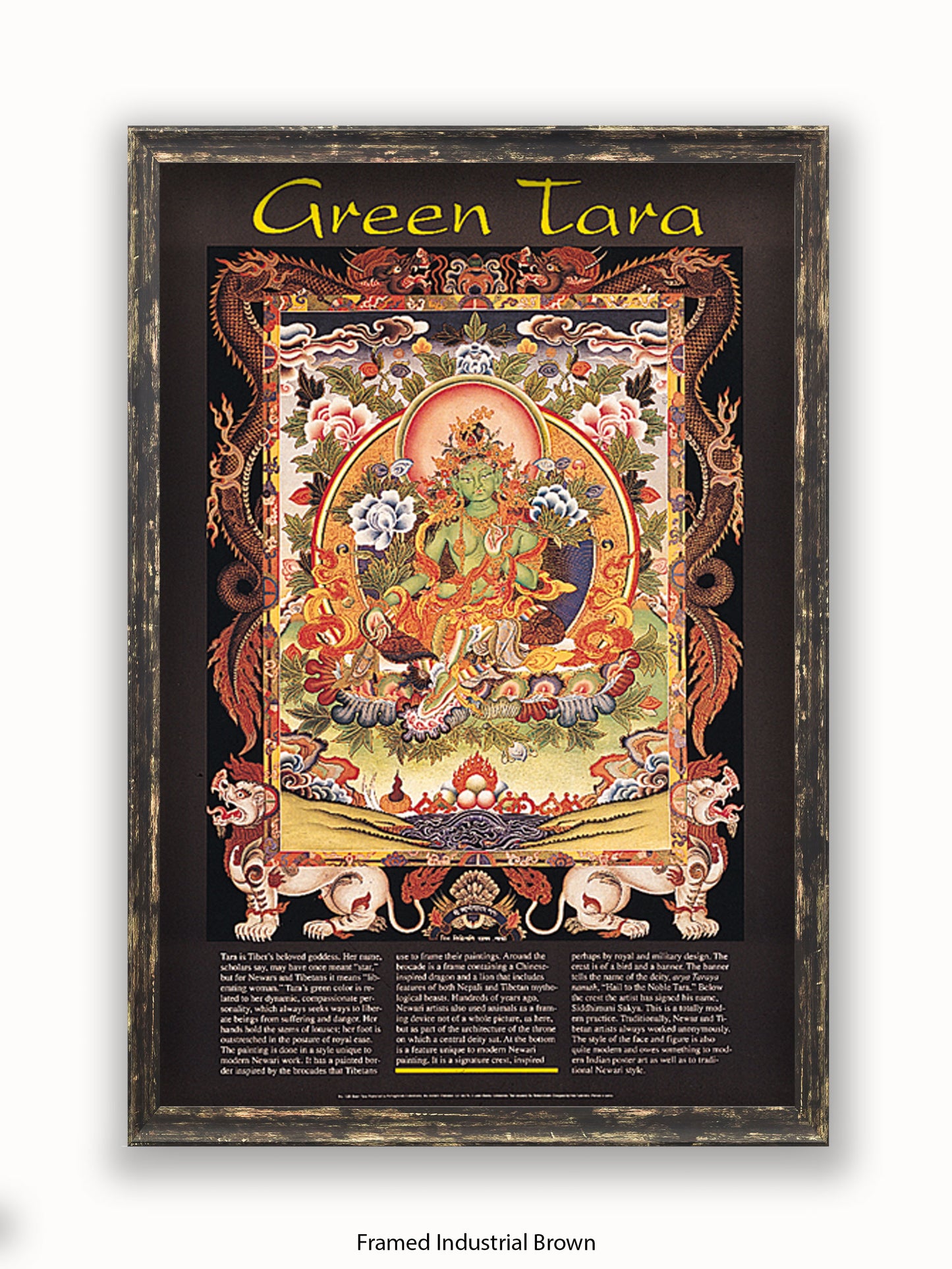 Green Tara Buddhist Meditation Poster