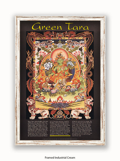 Green Tara Buddhist Meditation Poster