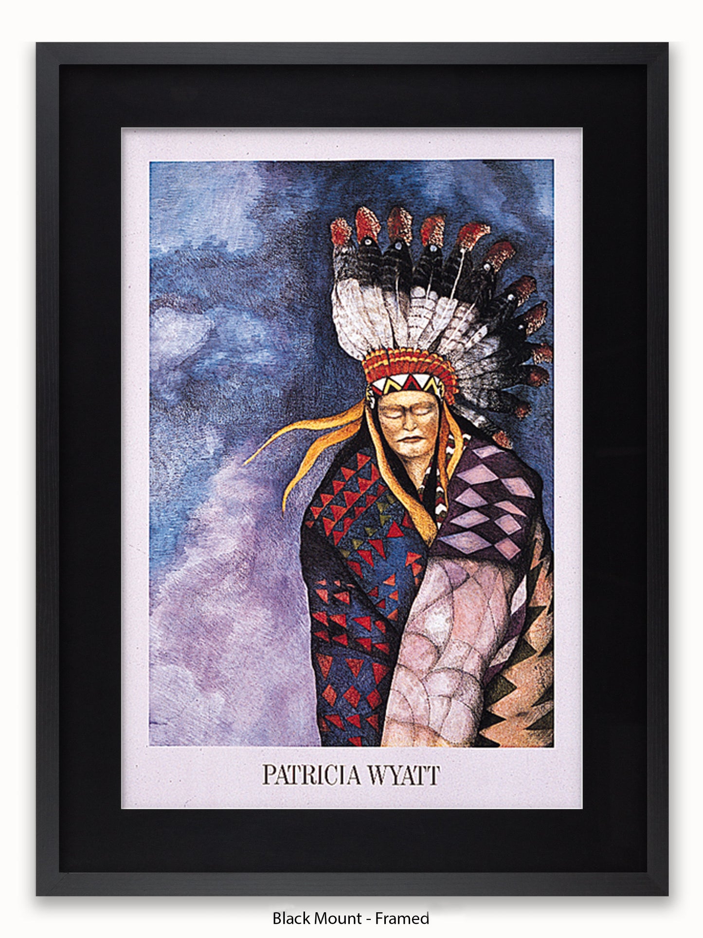 Native American Indian Patricia Wyatt Blanket Spirits Poster