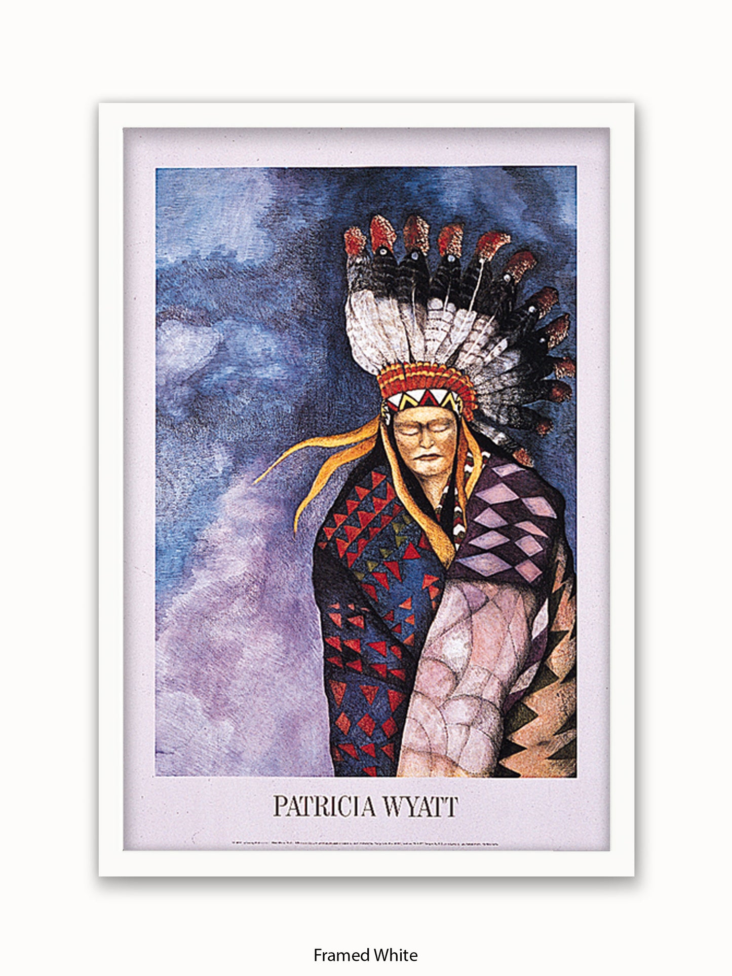 Native American Indian Patricia Wyatt Blanket Spirits Poster