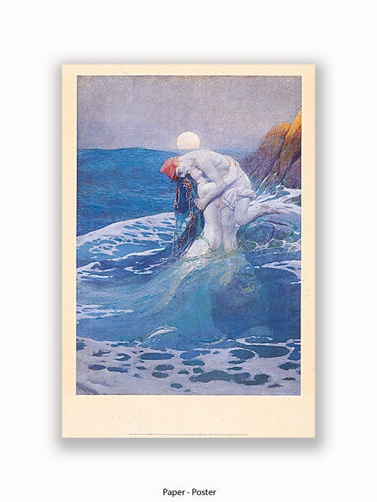 Howard Pyle The Mermaid 1910 Poster