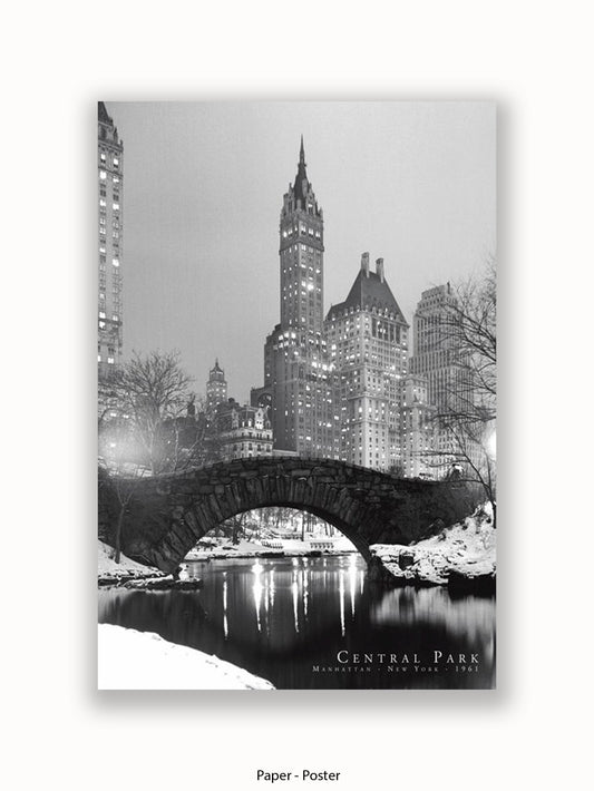 New York  Central Park  1961 poster