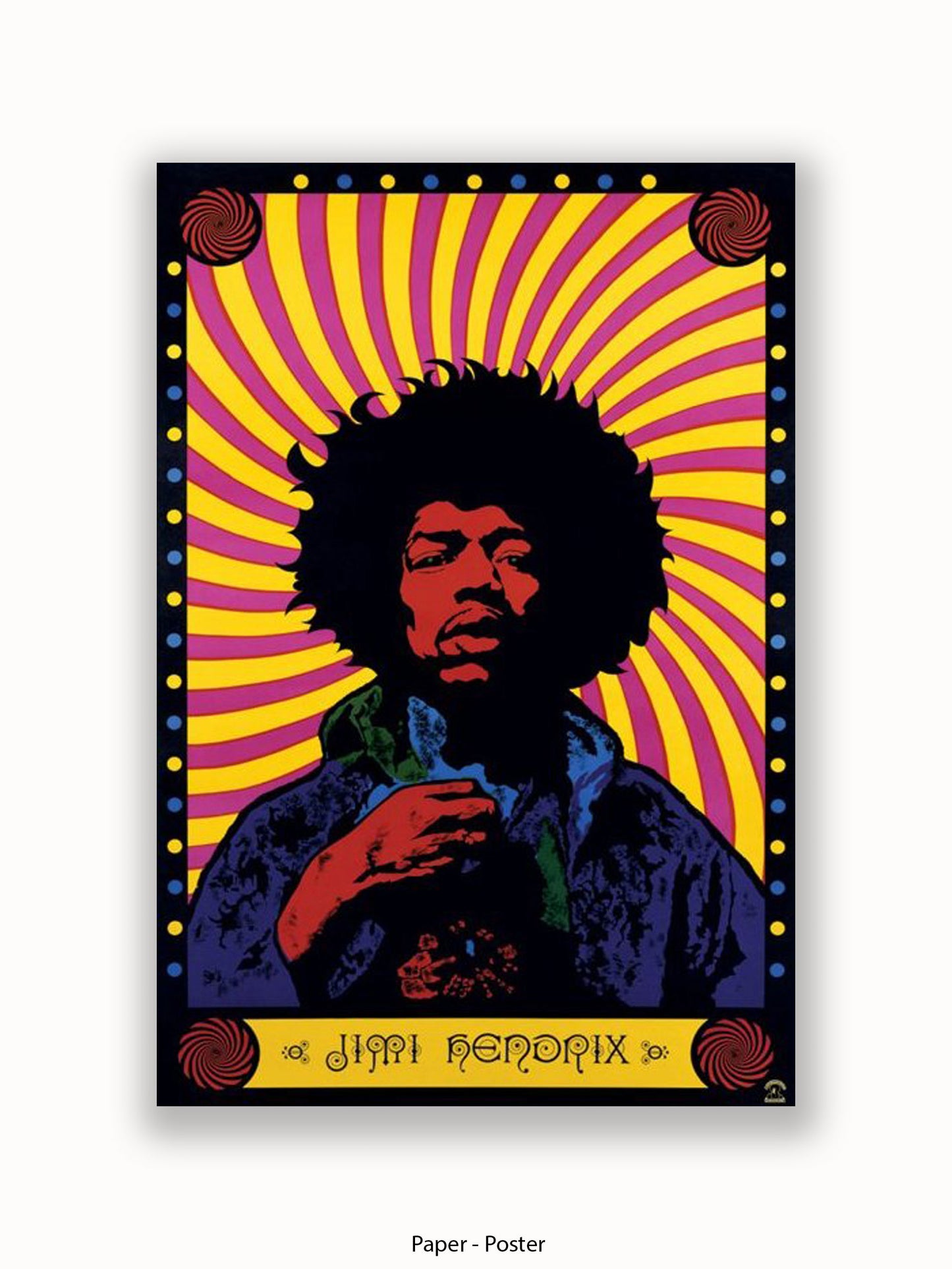 Jimi Hendrix   Psychedelic Poster