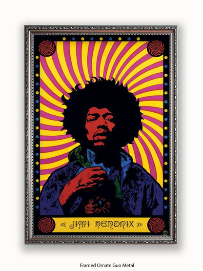 Jimi Hendrix   Psychedelic Poster