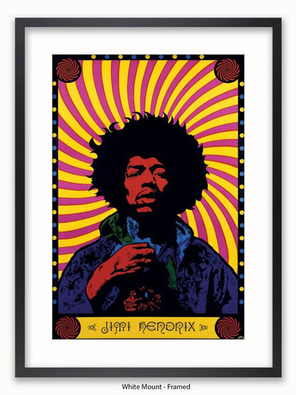 Jimi Hendrix   Psychedelic Poster