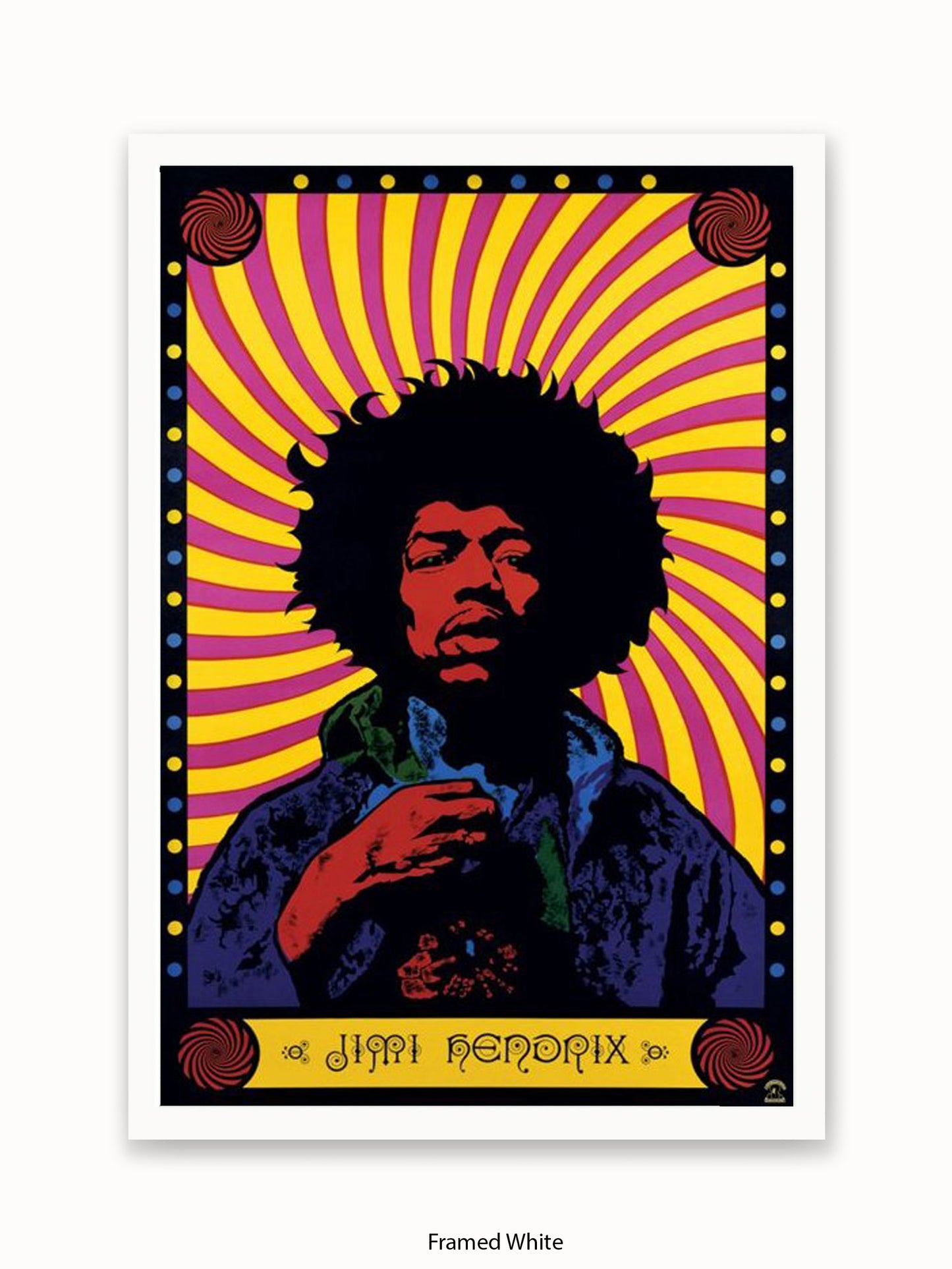 Jimi Hendrix   Psychedelic Poster