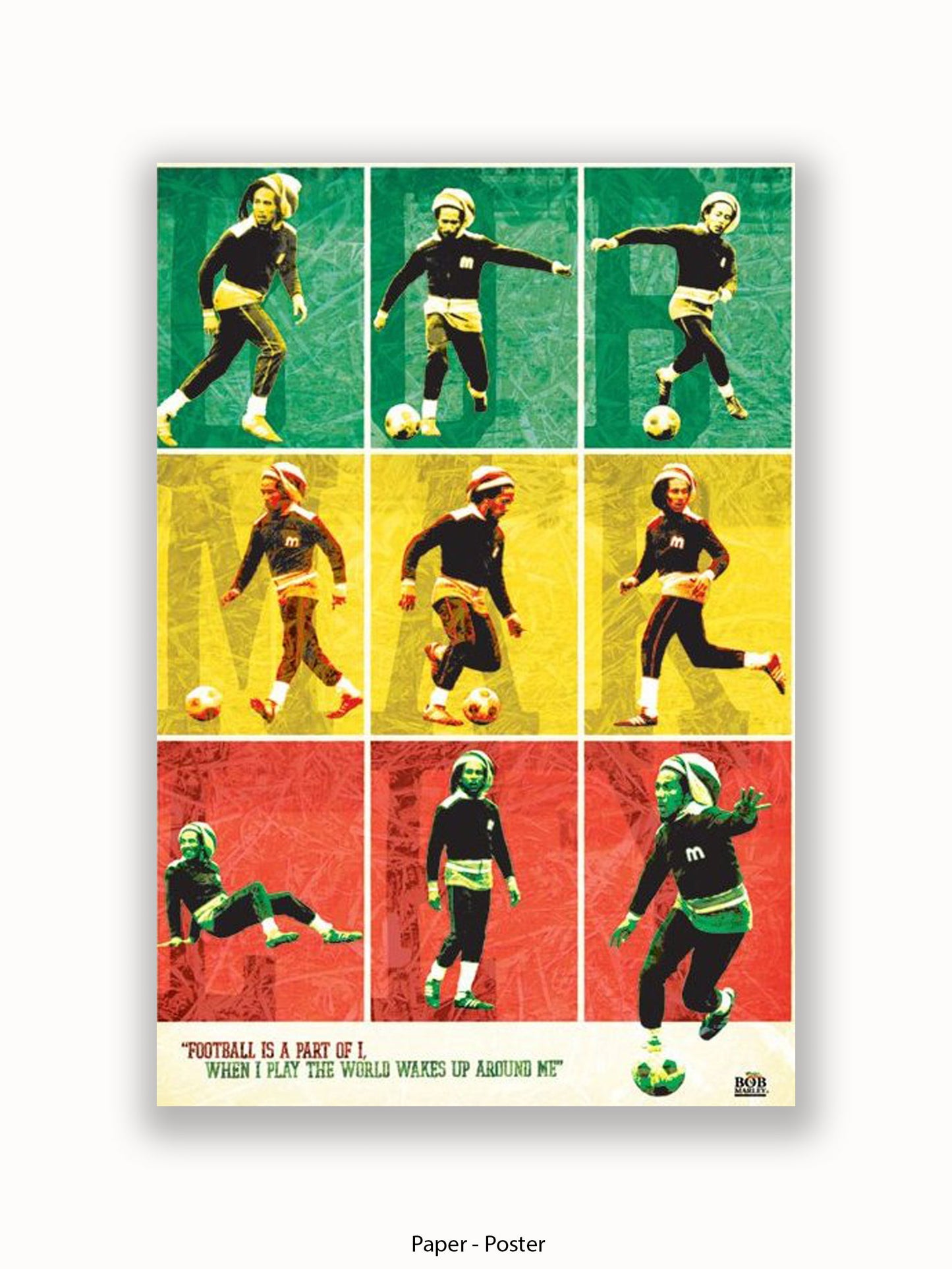 Bob Marley   Football Poster