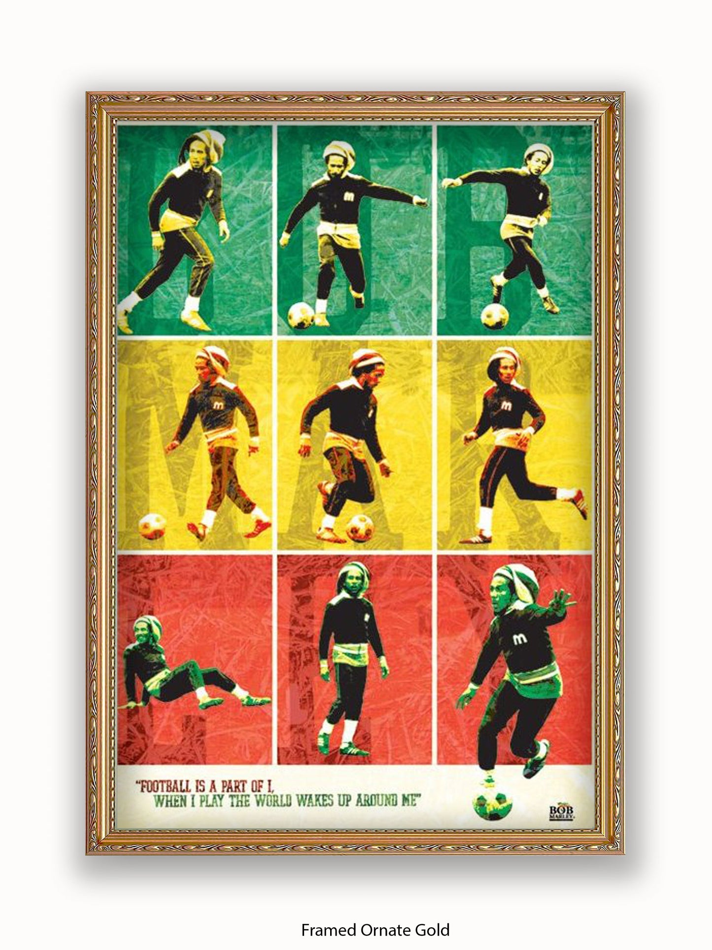 Bob Marley   Football Poster