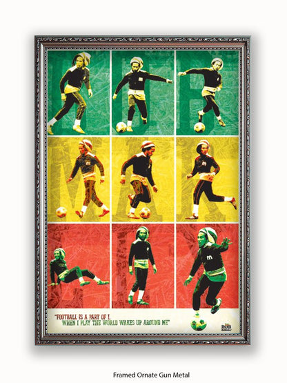 Bob Marley   Football Poster