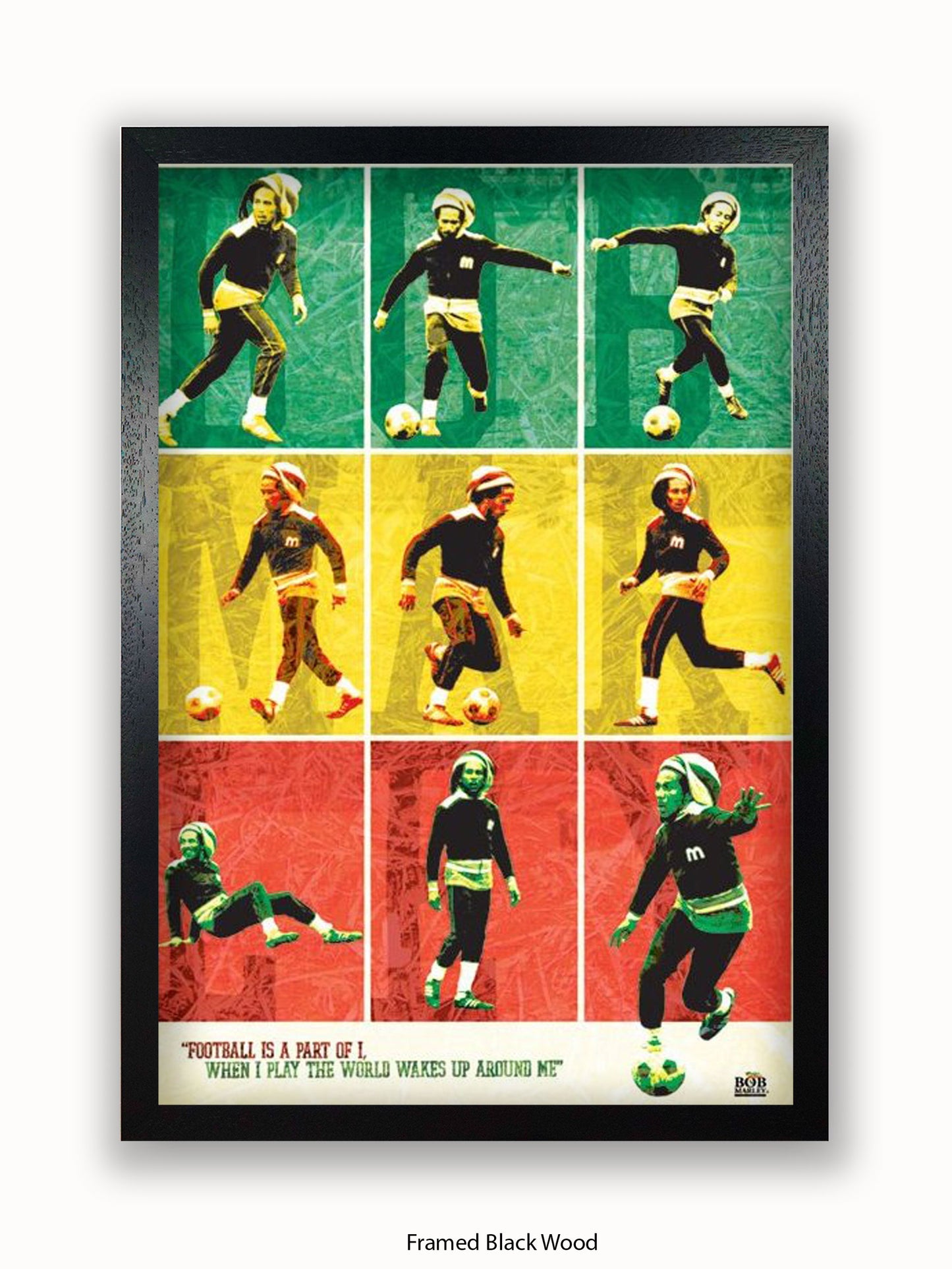 Bob Marley   Football Poster