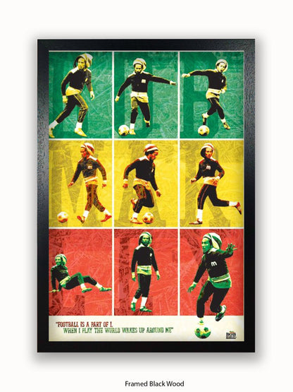 Bob Marley   Football Poster