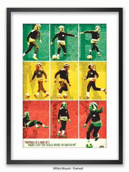 Bob Marley   Football Poster