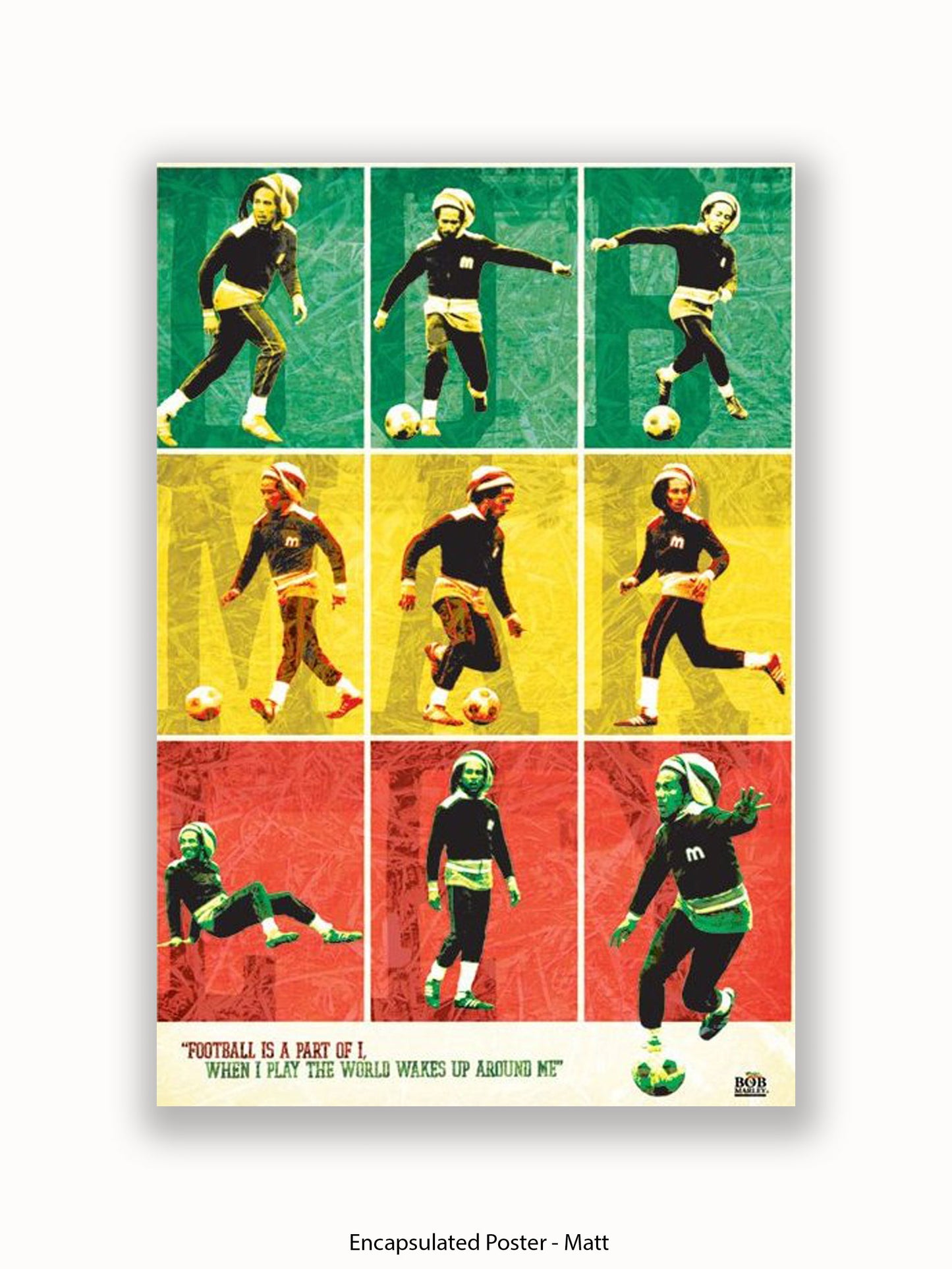 Bob Marley   Football Poster