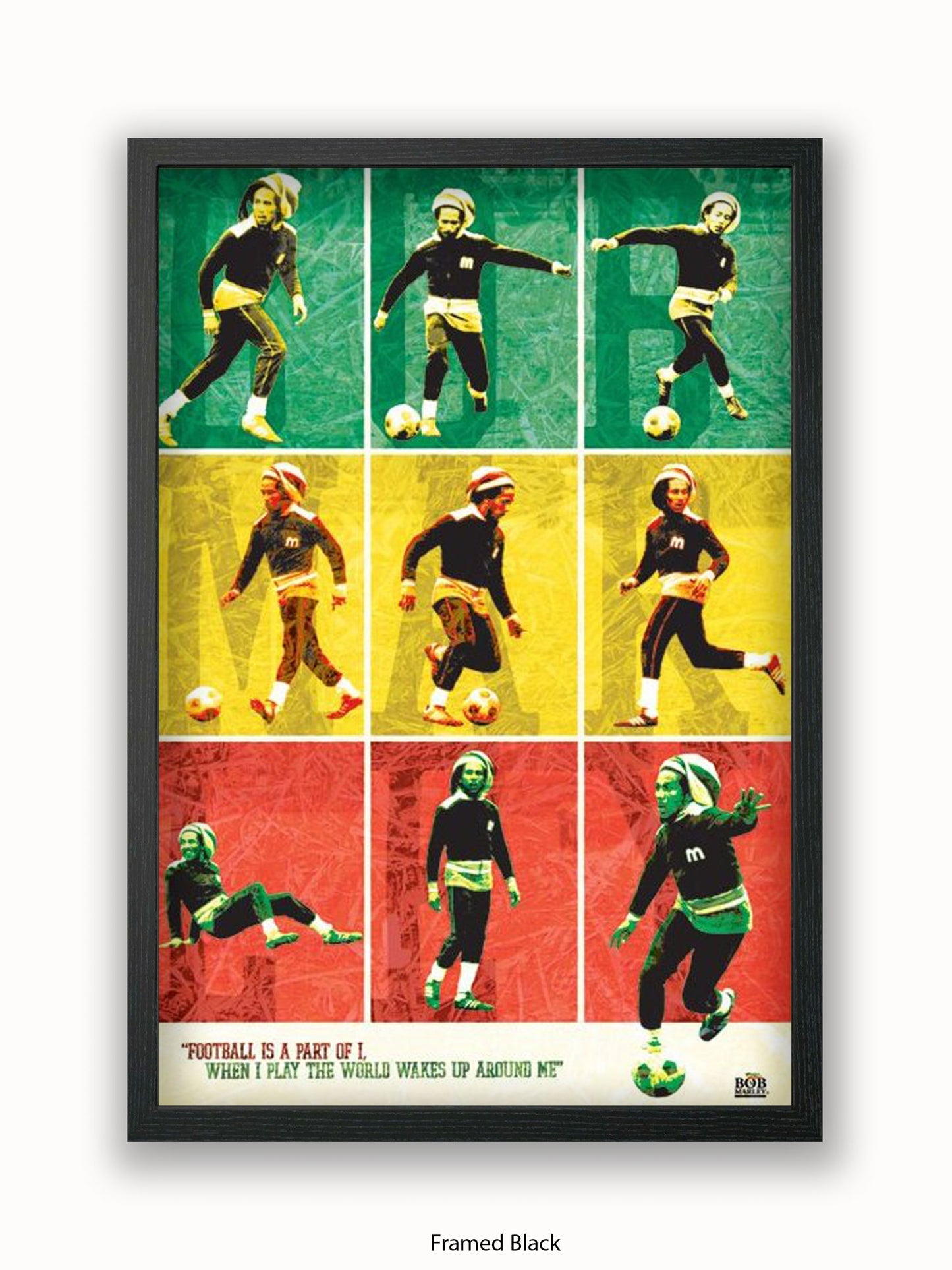 Bob Marley   Football Poster