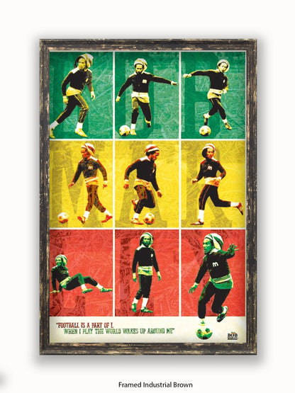 Bob Marley   Football Poster