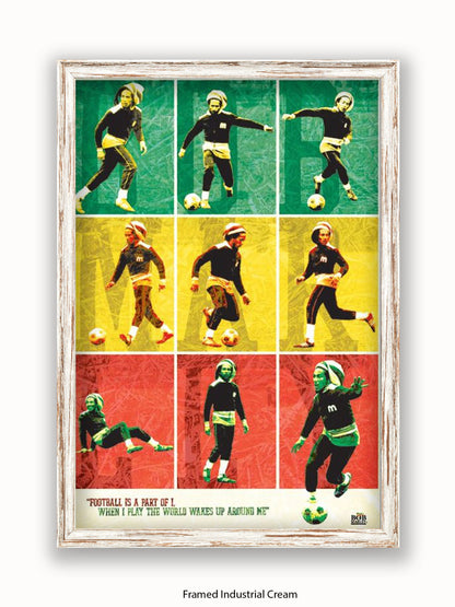 Bob Marley   Football Poster